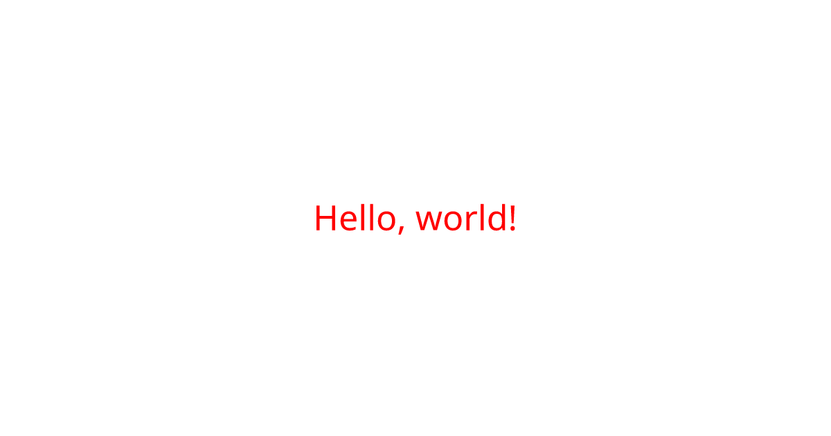 A social image with hello world centered in large text