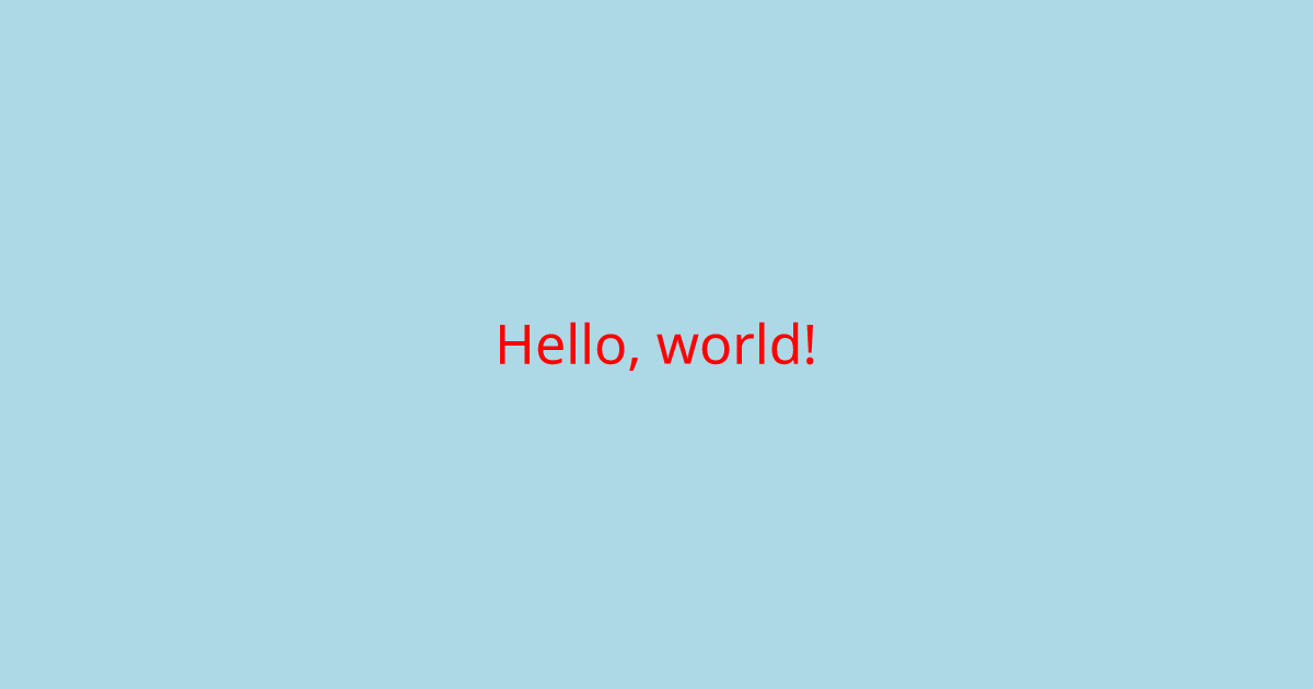 A social image with hello world centered in large text